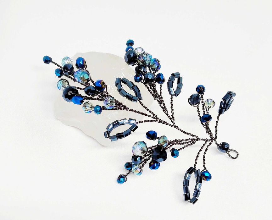 Украса за коса с кристали / Бижута за коса/ Аксесоари за коса