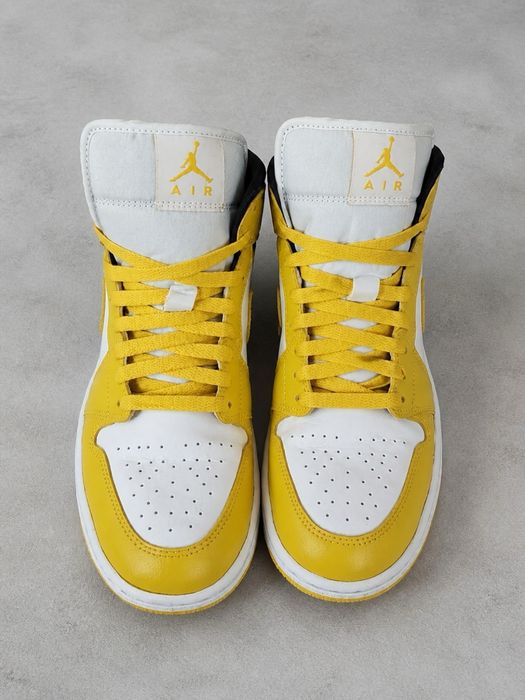 Adidași Air Jordan 1 Mid Galben/Alb – Galben