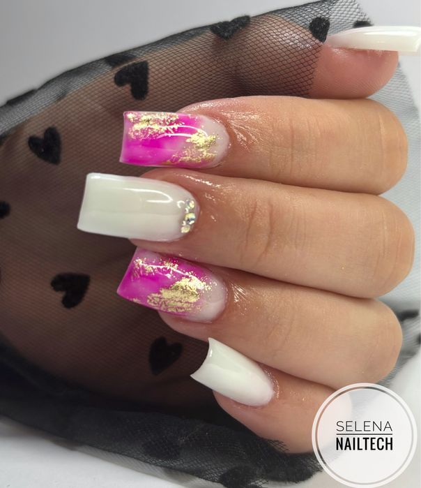 Unghii cu gel si oja semi