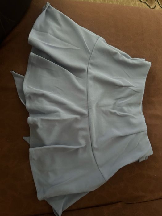 Синьо-сива пола с понталон