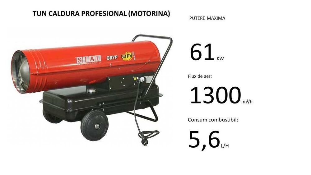 Inchiriez Tunuri caldura 9-65kw, Grinda vibranta, Rigla vibranta