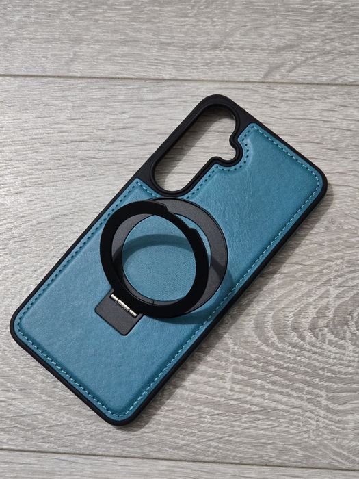 Husă magnetică pentru Samsung Galaxy S24 Plus 6.7", piele, MagSafe