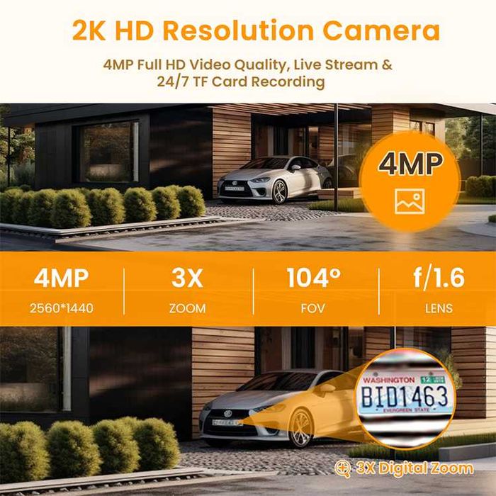 AVATTO MIUC-L02 WiFi E27 смарт камера-крушка 4 MP с нощно виждане