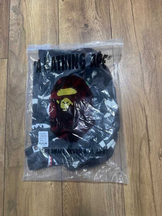 Bape Double Side Shark "Glow in the Dark" Black Camo Shorts