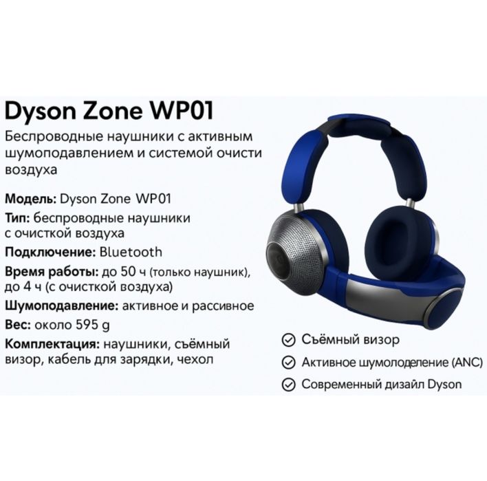 Наушники Dyson zone