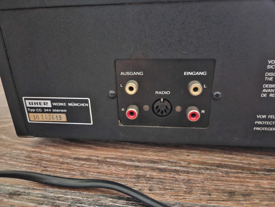 Uher CG 344 Casete Tape Deck