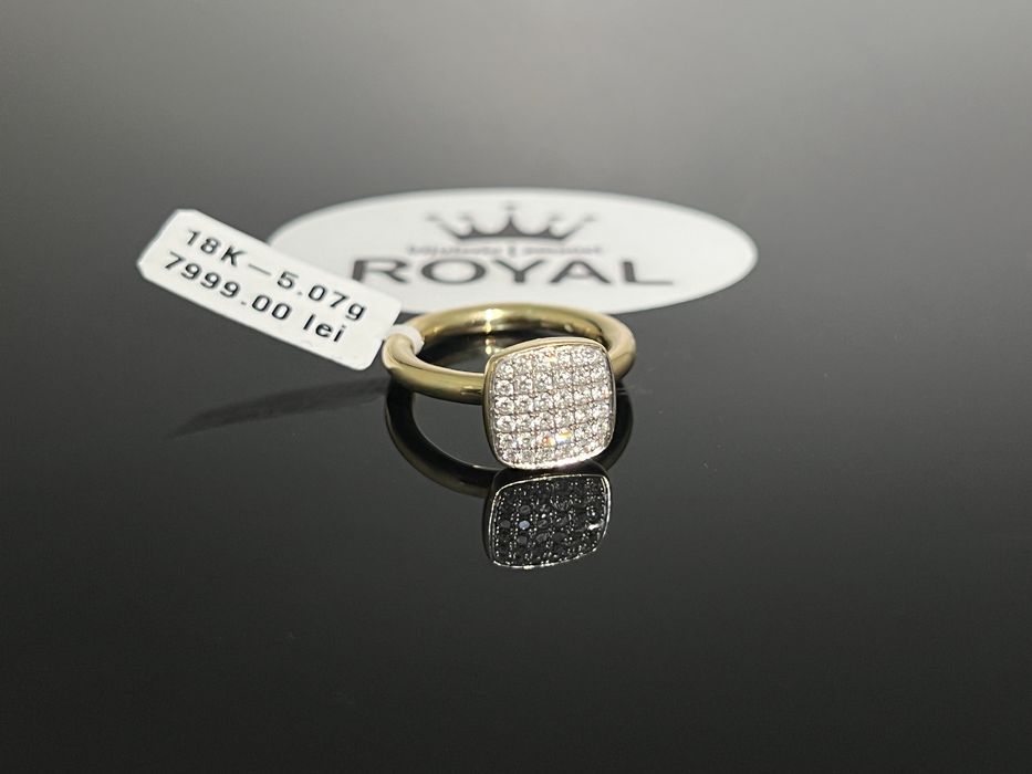 Bijuteria Royal CB : Inel cu diamante aur 18K 750 5,07 grame