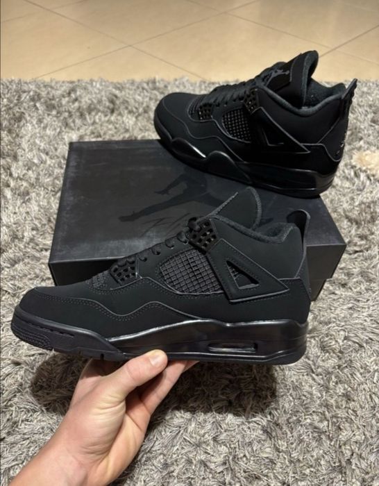 Jordan 4 Black Cat ,41, Negru, Noi in Cutie, Livrare Rapida