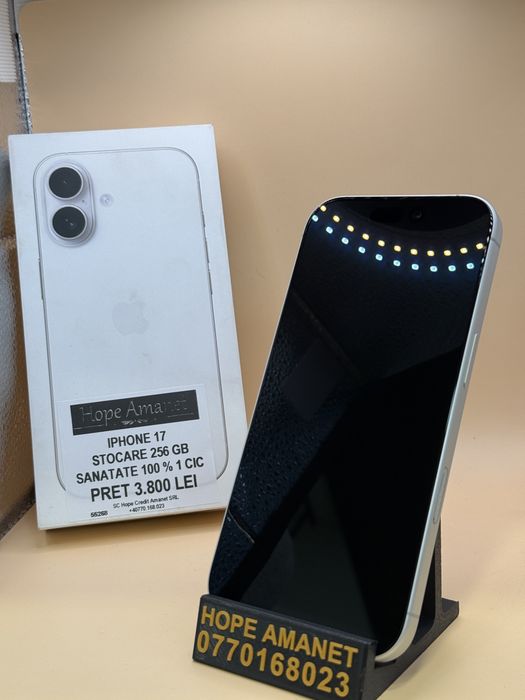 Hope Amanet P7 Iphone 17 256 Gb 1 ciclu incarcare