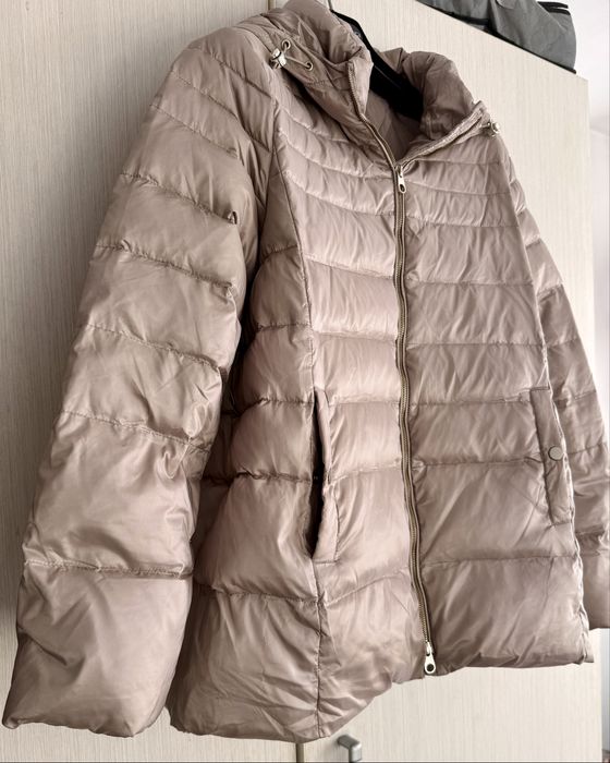 Geacă matlasată auriu/rose ușoară și călduroasă