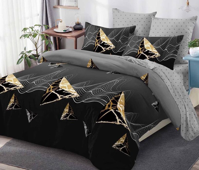 Lenjerie de pat finet 6 piese cu cearceaf pe elastic