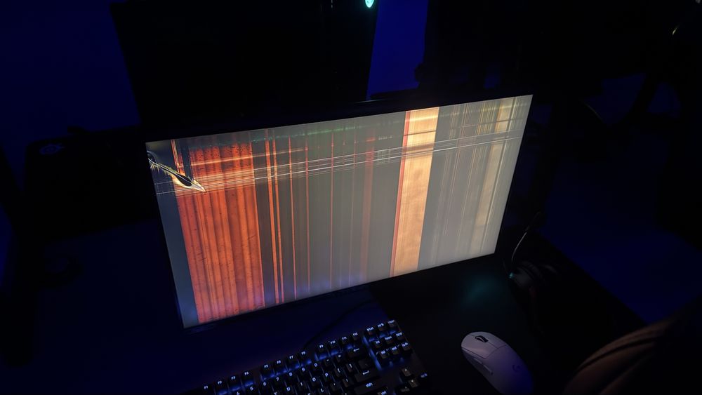 Asus por 360 гц, разбита матрица