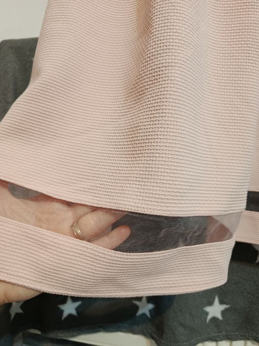 Rochie roz pudra groasa La Redoute romantică mărimea M 38