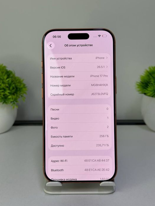 Телефон iPhone 17 Pro   nano-sim | EAC