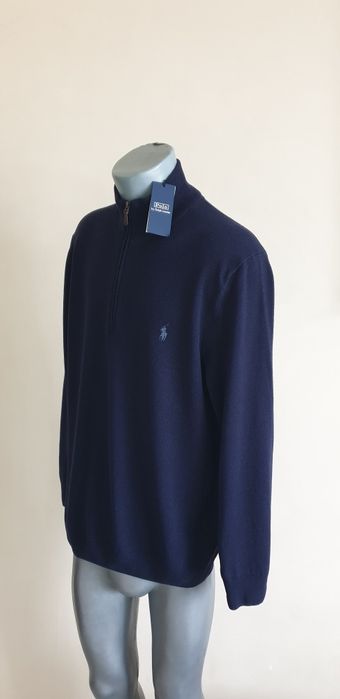 POLO Ralph Lauren Cardigan Merino Knitted Half Zip L НОВО! ОРИГИНАЛ!