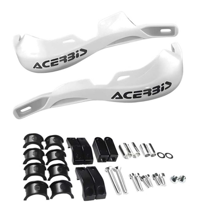 Универсални Acerbis предпазители/гардове за мотор - Бяло.