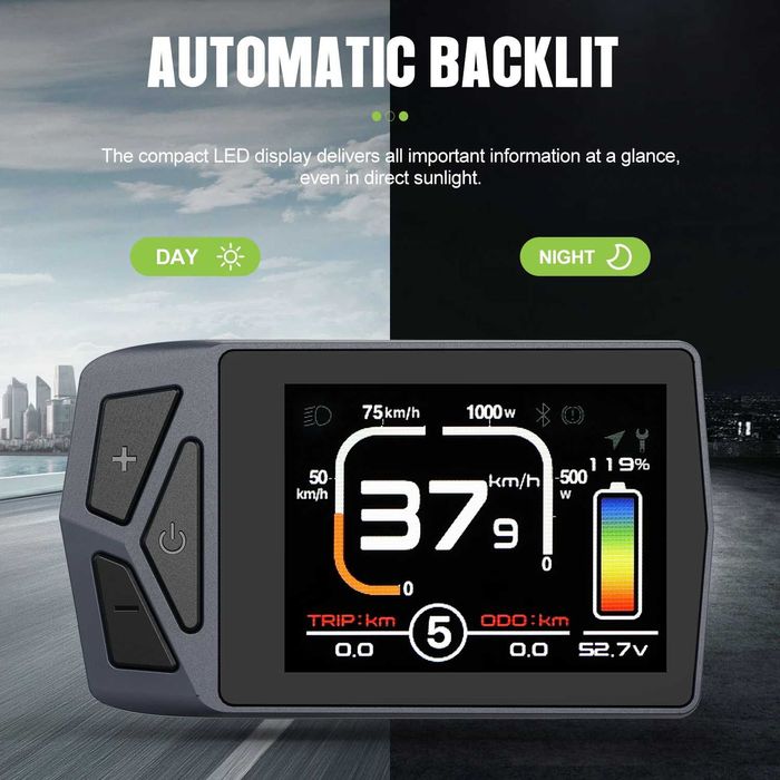 Мотор за велосипед Bafang BBS02B 48V 750W с дисплей EKD01 Blue-t (НОВ)