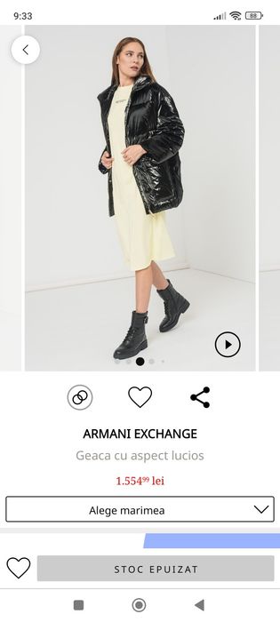 Geaca nouă Armani Exchange