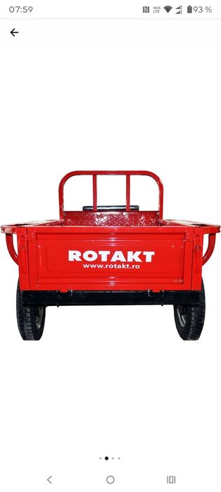 Remorca motocultor Rotakt REM400-1, capacitate 400 kg, basculabila
Cod produs: 000986
