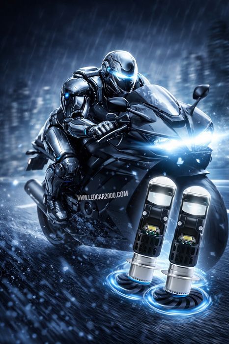 Мощни Лед Крушки за мотоциклет H6M / P15D