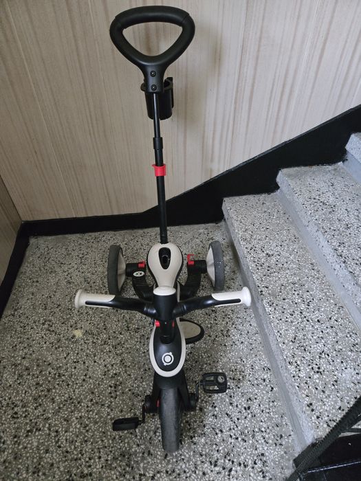 Детска триколка 4 в 1 GLOBBER EXPLORER TRIKE FOLDABLE, сгъваема – бежов цвят