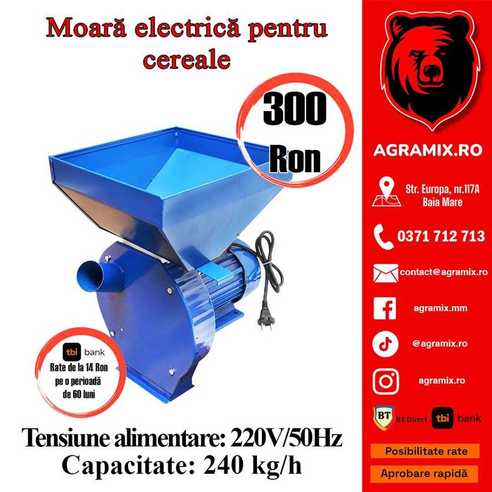 Batoza porumb desfacatoare malai moara cereale nou Agramix