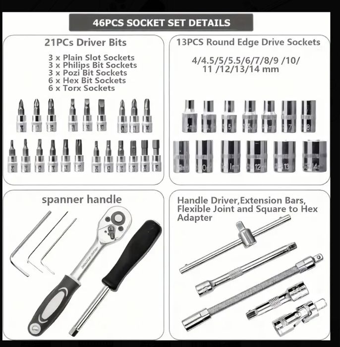Комплет от 46 части тип Гидори