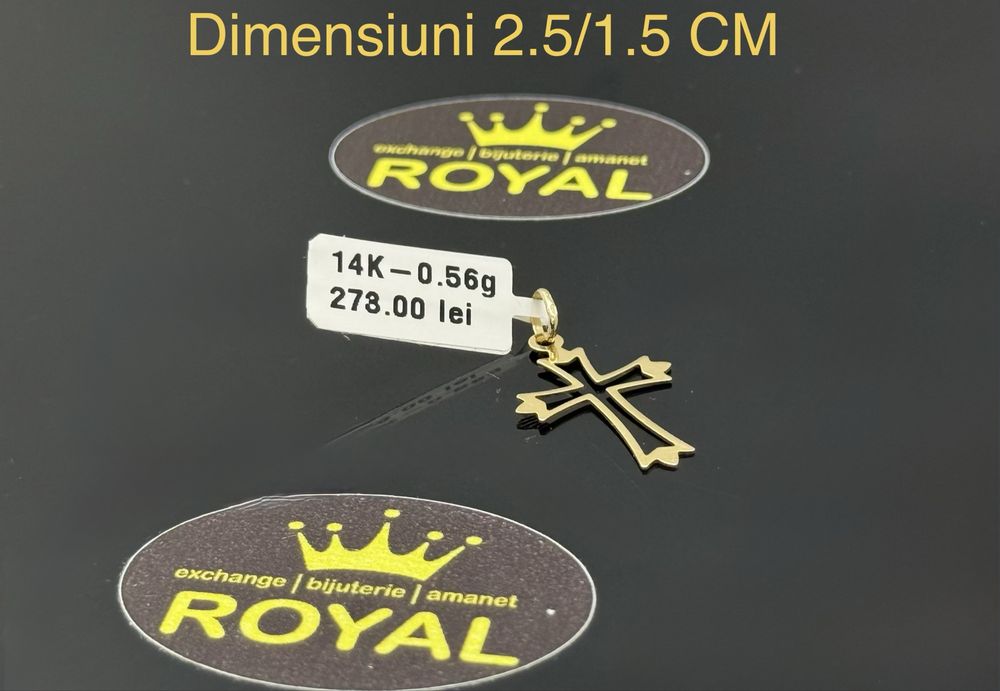 Bijuteria ROYAL : Pandantiv AUR 14K NOU / 0.56 GR