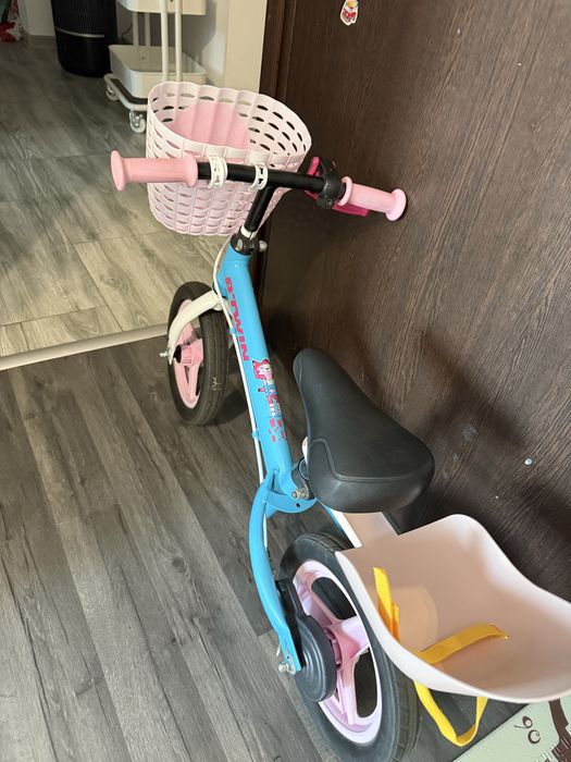 Bicicleta fetite fara pedale BTwin 500 runride roz,
