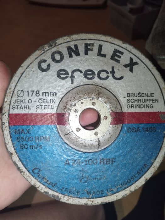 Абразивни дискове за шлайфане Conflex 

стари от Югославия. Изключите