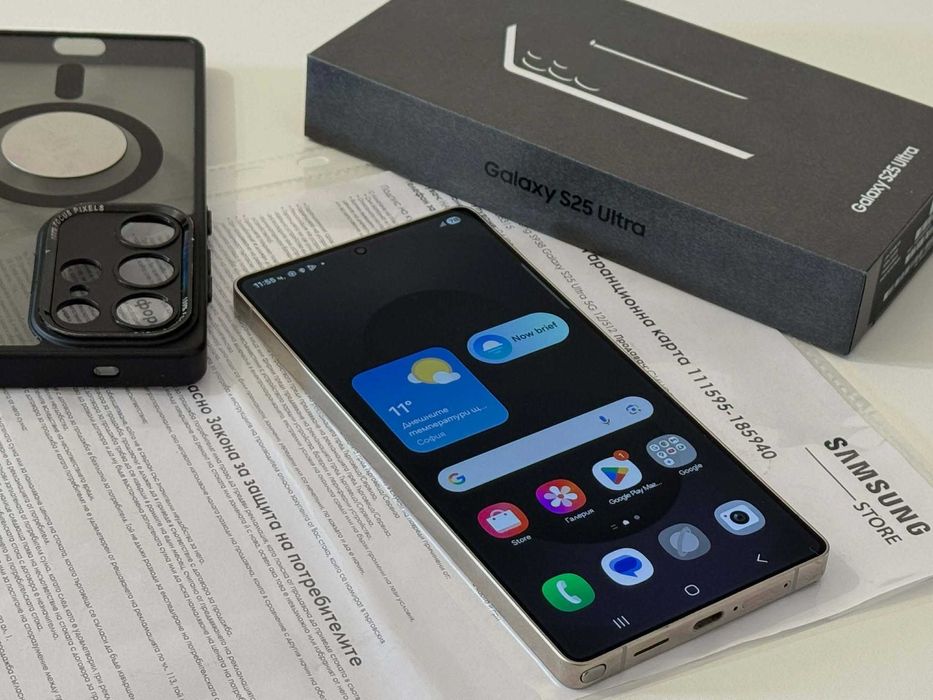 Бартер! Като НОВ! Гаранция! Galaxy S25 Ultra 512/12GB Black (Черен)