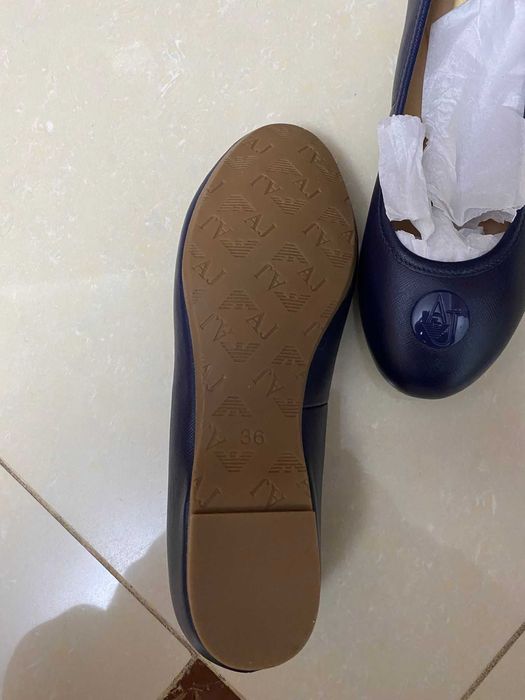 NOU 50% REDUS Balerini piele Safiano Armani Jeans