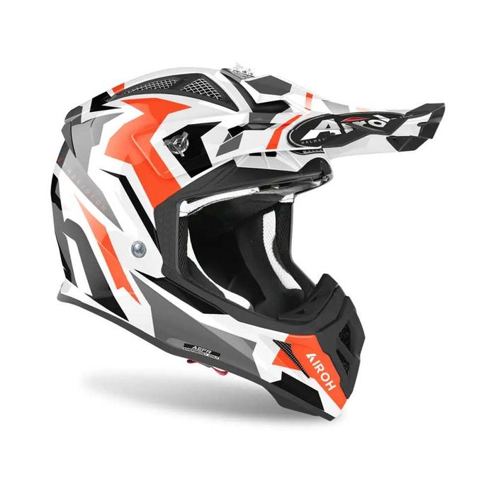 Аiroh каска aviator ace art orange gloss s m l xl айрох мотoр