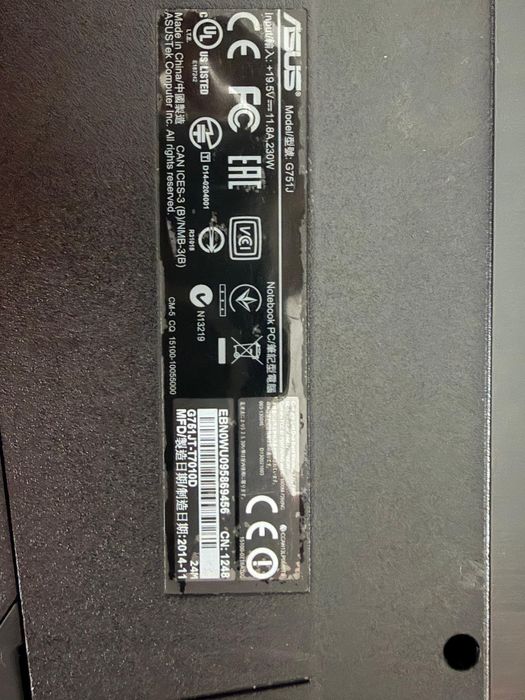 Laptop ASUS ROG G751JY 17.3 inch 32GB RAM SSD 256GB HDD 1TB i7