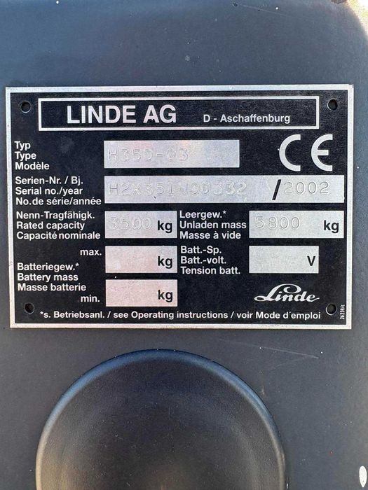 Мотокар Linde H35D-03