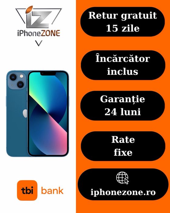 Iphone 13 128GB 100% Garantie Rate - iphonezone.ro