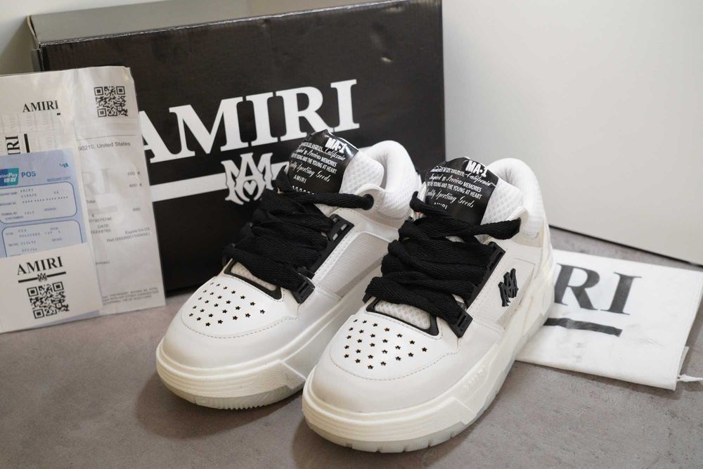Adidasi AMIRI MA-1 panelled sneakers, Produs Nou - Full Box, Premium