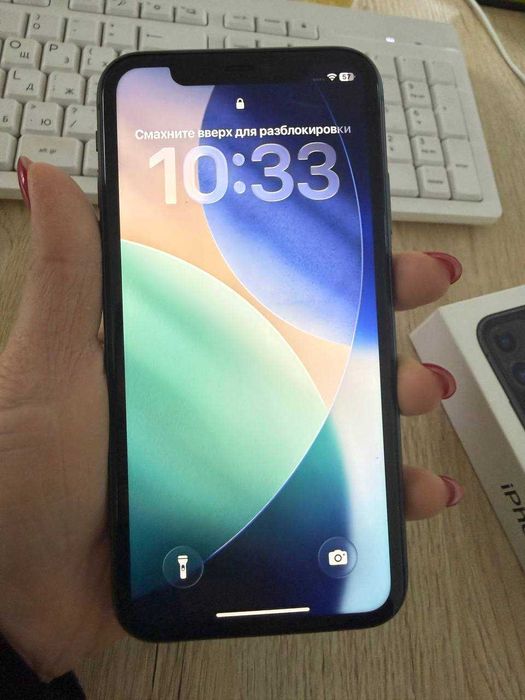 iPhone 11, объем 128 ГБ, батарея 81%