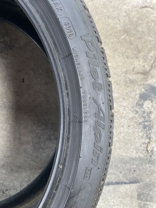 4 бр.Гуми Michelin pilot alpin 225/40/19 Дот 40/18 зимни