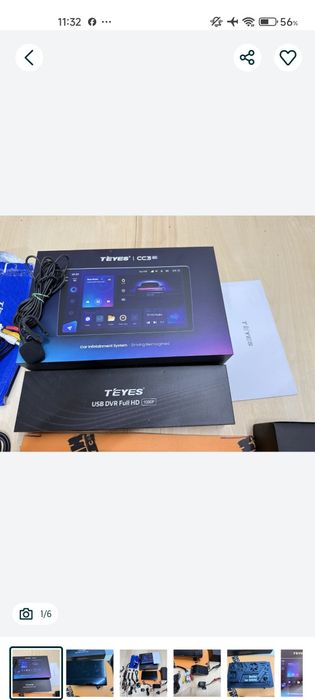 Полный комплект монитор teyes cc3 6/128,задняя камера,видеорегистратор