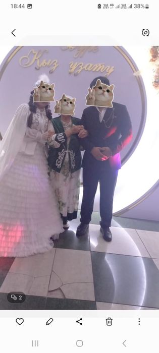 свадебное платье и кыз узату