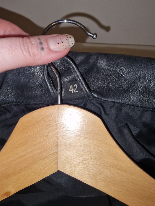 Geaca biker piele naturala 42