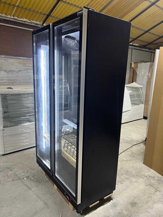 Vitrină frigorifică dublă 2 uși 1120 mm R290 LED