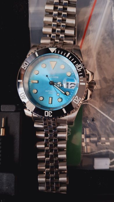 Steeldive SD1953 Men's Diver Turquoise NH35 41 mm  Saphire Glass
