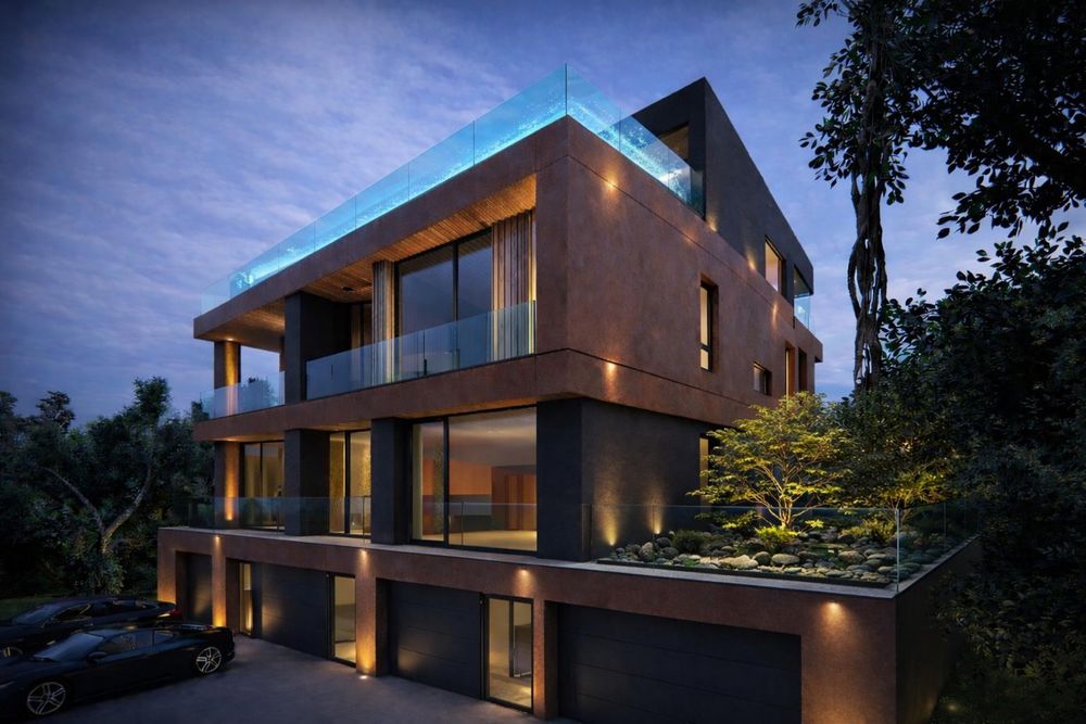 Vand teren autorizat 2 case cu panorama si piscina cluj