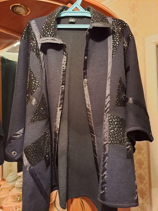 Кофта пончо  большой размер  60-64