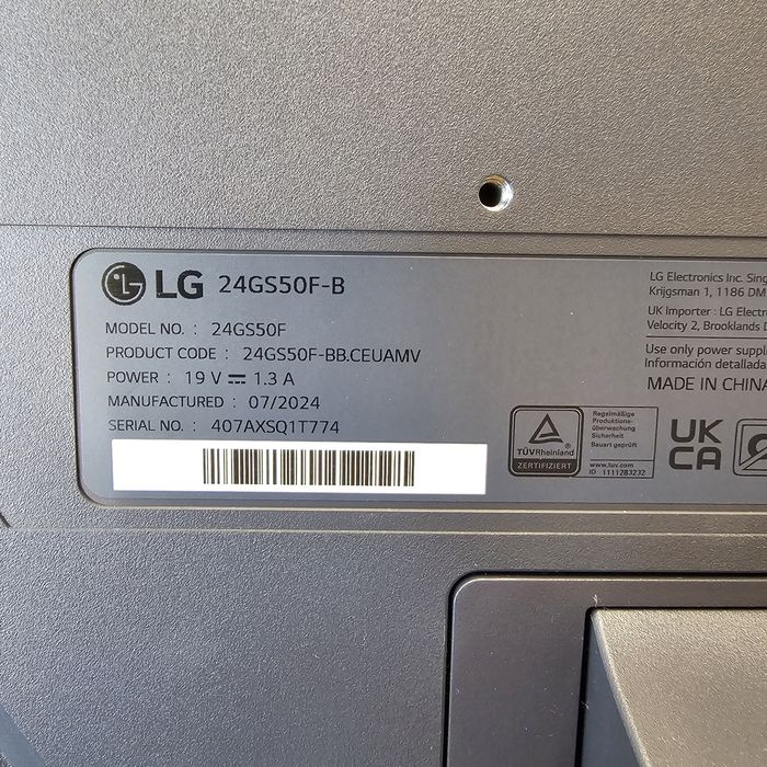 Amanet F28: Monitor LG 24GS50F (P)