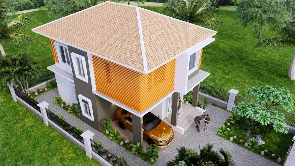 НА ИЗПЛАЩАНЕ - Двуетажна сглобяема къща с 3 спални, 108 кв. м