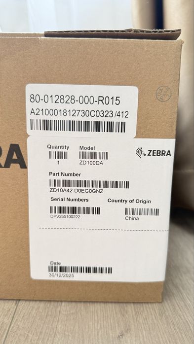 Термопринтер ддя печати этикеток Zebra ZD100DA