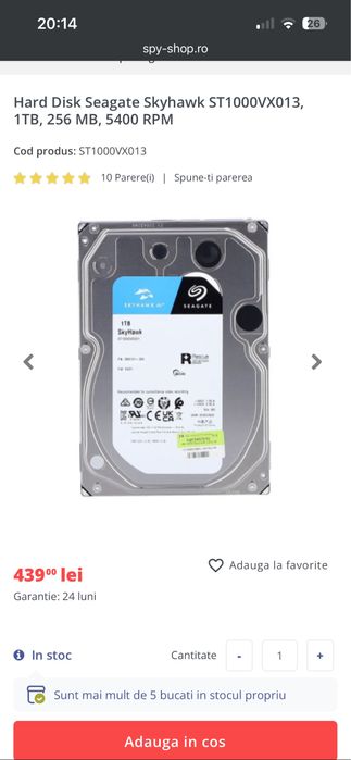 Vand Harduri 1T, 1 buc sigilat si 2 buc desigilate